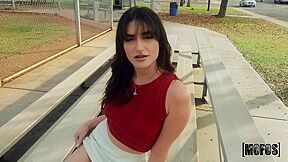 Naughty Mia Taylor Gets A Present Box With Anal Plug!