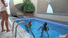 que se foda a quarentena fizemos um menagem na piscina - lunna real