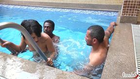 que se foda a quarentena fizemos um menagem na piscina - lunna real