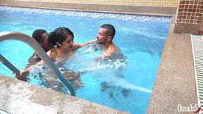 que se foda a quarentena fizemos um menagem na piscina - lunna real