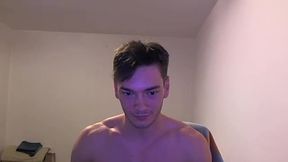 Good Looking  Guy Stroking Cock