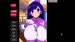 [ Hentai game ] All the busty nurses in the hospital give me a paizuri