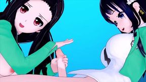Mahouka Koukou No Rettousei Shiba Miyuki X Saegusa Mayumi (3d Hentai)