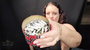 Smoking goddess takes it from a lost guy