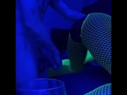 BlackLight Swirl.. (HUGE CUMSHOT)
