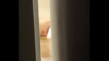 Watch his hot wife shower.
