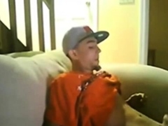 Slim Str8 Thug Boy enjoys Dad's BJ
