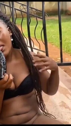 Key moment from &quot;Squirting Orgasm Garden Outdoorbate&quot;