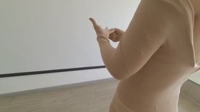 ZENTAI girl tied up and tickled