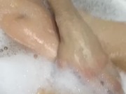While Taking a Bath, I Got Horny and Started Touching Myself