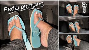 Juliette RJ – Pedal Pumping in New Tiffany Blue Havaianas - MOBILE USERS - PUMPING - BBW LEGS - REVVIG - FOOT FETISH - ARCHED FEET - DRIVING - BRAZILIAN MILF - EDGING - CUM COUNTDOWN - REAL LIFE DRIVING