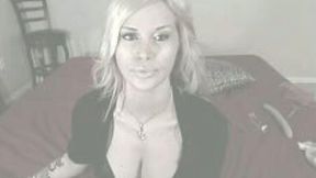 Just a blonde busty girlfriend wants to show off her skills