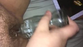 Hot Pussy Play With Glass Bottle