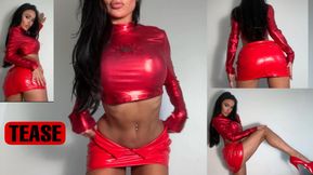 Tease from your Goddess in red | Evilwoman