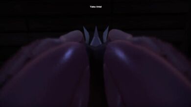 Elven monster girl gets stuffed rough between those massive anime tits
