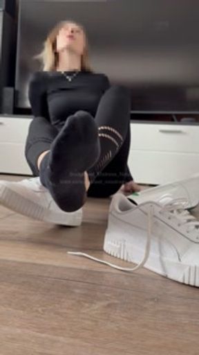 You're powerless. My black sock slides over the tube, gets sucked in and I decide when it comes out