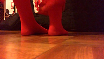 Playing with a very strange adult doll