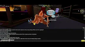 Enxitiye Ravaged by Virile Stalls in Wild 3D IMVU Hentai Orgy