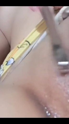 20-year-old Girl Shows Her Large Breasts to Her English Teacher