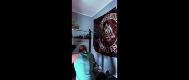 Sexy Spanish Boy Naked Squat Training with Chill Ambient