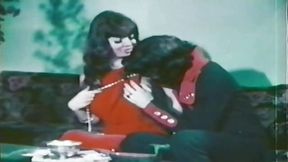 Impassioned Lovers From 1970s Make Love In Old Porn Movie