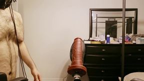 Grunting Orgasms on Fucking Machine