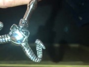 Testing Out My New Gothic Hollow Urethral Sounding Rod Pissing Through It For The First Time Ever