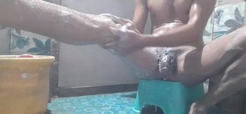 Bathroom Shower Home Indian Man Big Hair Cock Black Fuck