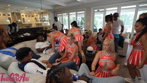 The Hotwife Tour  Miami Cheerleaders and Footballers Orgy
