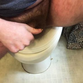 Masturbating in the bathroom