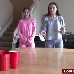 A sexy game of strip pong turns hardcore fast