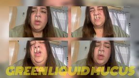 Green runny mucus + strong cough