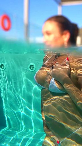 All Natural MILF Julia North Underwater Anal in the Pool