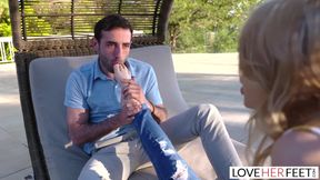 Riding A Big Cock After A Footjob By Blonde Anastasia Knight