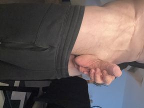 Big shaved jerked off