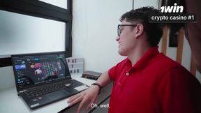 Divorced MILF fucks virgin nerd to help her invest online! Pipe Boy and Kylei Ellish