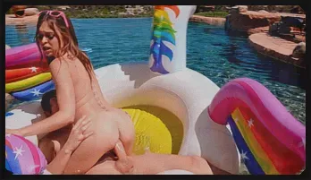 Riley Reid's Wild Water Battle – Soaked & Sexy