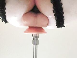 Femboy Lumen Drilled by Machine until Sissygasm in Cage