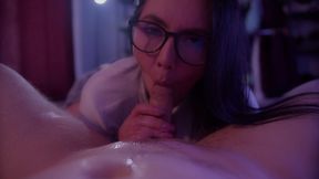 naughty wife pegging her husband s and gets cum.