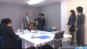 Maki Hojo's Office Fantasy - Naughty Bimbo Plays With Her Fanny
