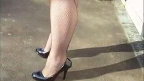 My nasty BBW bitch loves to flash her goodies in public places