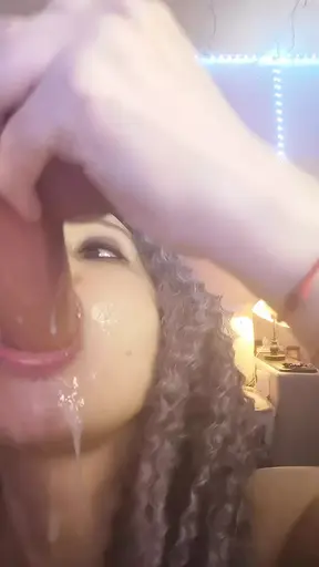 Dirty bitch playing with a dildo