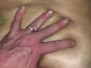 Bubble butt twink prone fucked by husband after clubbing LOUD
