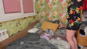 Mom catch her step son Josh cum in her panty