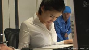 Sana Imanaga's Steamy Office Affair - Late Night Secretary Sex