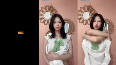 Asian cutie flashes tattooed pussy for 18 year old thirsty viewers