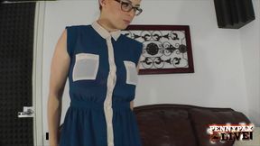 hairy twat nerd penny pax seduces the dean and gets her asshole dicked