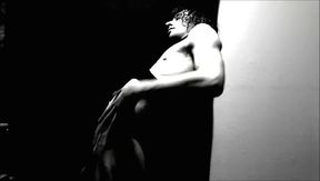 Transgirl Naked Posing for Self-photography Artwork