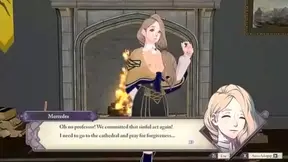 Mercedes Seductive Blowjob Dream in Fiery Fire Emblem Hentai Escape