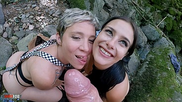 Slutfishing with Hot Spanish Teen Maria Wars and French MILF Charlie